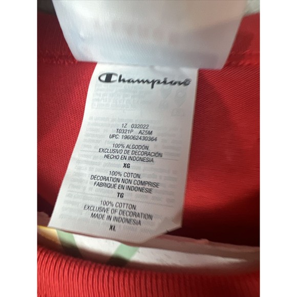 New Champion Signature C Patch T-Shirts Men’s X-Large Standard Fit Color Block - Picture 5 of 9